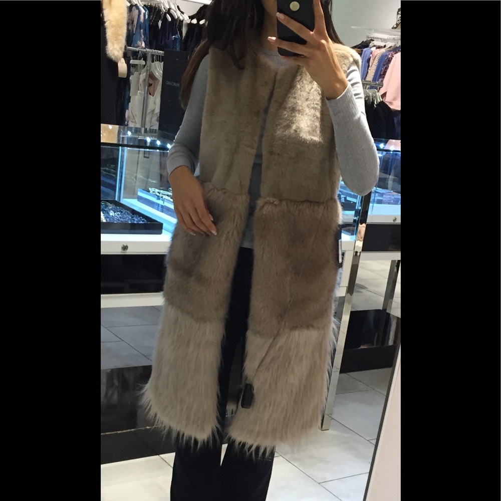Maurciano sleeveless faux fur vest
